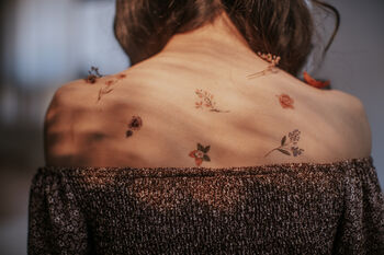Flowers And Berries Temporary Tattoo, 3 of 7