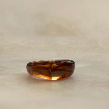 Amber Coloured Resin Ring, 5 of 9