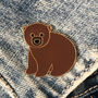 Bear Enamel Pin Badge, thumbnail 1 of 2