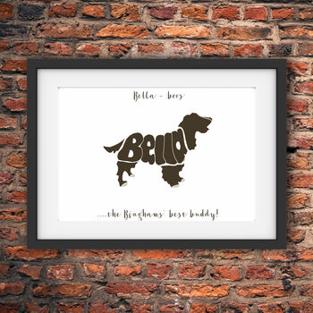 Personalised Cocker Spaniel Print, 5 of 10