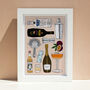 Illustrated Bespoke Cocktail Art Print, thumbnail 4 of 4