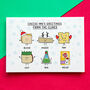 Personalised Cheese Family Christmas Cards, thumbnail 3 of 5