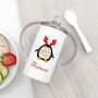 Personalised Christmas Penguin Kids Sippy Cup, thumbnail 4 of 7