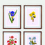 Iris Amas Botanical Eco Art Print. One Print = One Tree, thumbnail 5 of 6