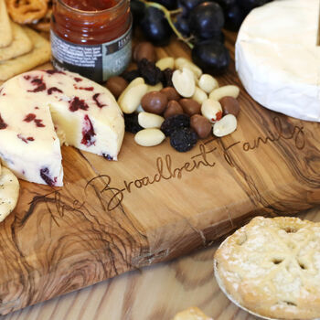 Personalised Olive Wood Serving Board, 2 of 7