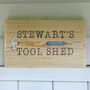 Personalised Wooden Tool Shed Sign, thumbnail 1 of 3