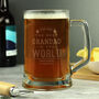 Personalised Best Dad In The World Pint Tankard, thumbnail 2 of 2