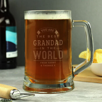 Personalised Best Dad In The World Pint Tankard, 2 of 2