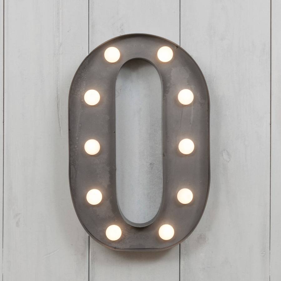 vegas metal led circus letter light o by all things ...