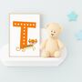 Kids Animal Alphabet Initial Art Print, thumbnail 4 of 11