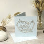 Personalised 80th Silver Papercut Birthday Card, thumbnail 10 of 11