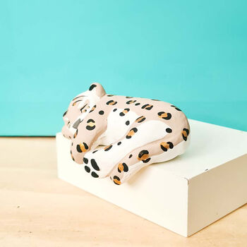 Leopard 'Shelf Animal' Beige And Gold, 4 of 7