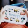 Personalised Digger Design Dinner Set, thumbnail 9 of 9