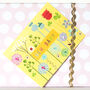 Mini Floral New Baby Card, thumbnail 3 of 4