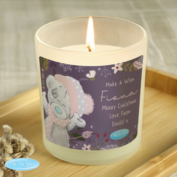 Personalised Me To You Cosy Winter Candle Jar – Christmas Gift, 2 of 5