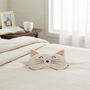 Cat Face Silky Satin Eye Mask And Sleep Mask, thumbnail 5 of 7