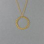 Scalloped Circle Necklace, thumbnail 3 of 7