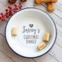 Personalised Pets Christmas Dinner Enamel Bowl, thumbnail 2 of 5