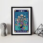 Tarot Dog Mum Typographical Print, thumbnail 1 of 7