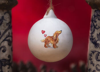 Cocker Spaniel Ceramic Round Bauble, 5 of 10