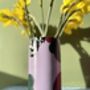 Cow Print Hand Painted Cylinder Vase, thumbnail 4 of 7