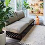 Outdoor Aluminum Lounge Sofa In Charcoal, thumbnail 1 of 5