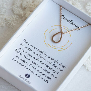 Minimalist Teardrop Necklace, 3 of 5