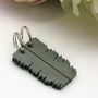 Pair Of Favourite Song Sound Wave Key Rings, thumbnail 4 of 12