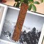 Maps And Contours Personalised Leather Book Mark, thumbnail 1 of 3