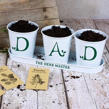 Personalised Dad's Herb Planter, 3 of 3