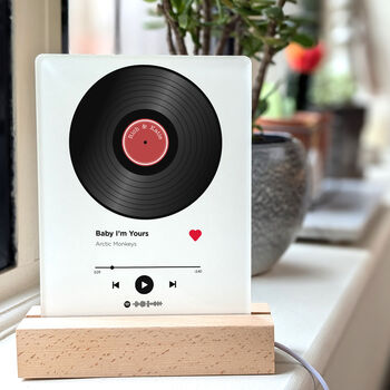 Personalised Our Song Spotify Music Light, 6 of 6