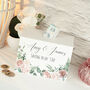 Personalised Watercolour Flowers Wedding Fund Money Box, thumbnail 1 of 2