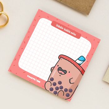 Cute Bubble Tea Sticky Notes, 6 of 6