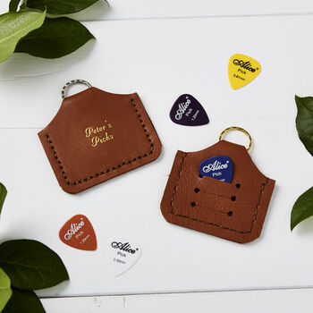 Personalised Plectrum Holder Keyring Gift For Musicians, 2 of 2