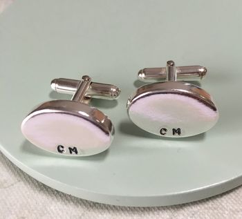 Chunky Personalised Nugget Cufflinks, 2 of 4
