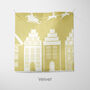 Personalised Gold Village Christmas Cushion, thumbnail 7 of 7