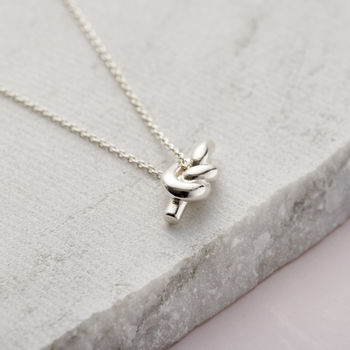 Silver Knot Necklace, 5 of 11