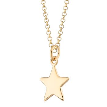 Gold Star Charm Necklace, 3 of 4