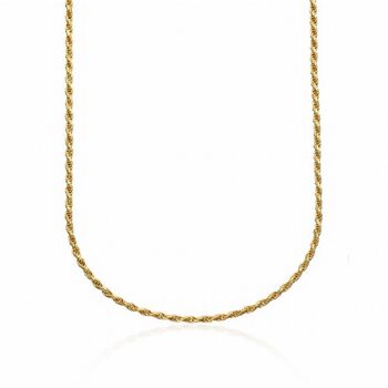 Sterling Silver Twisted Rope Chain Necklace, 7 of 8