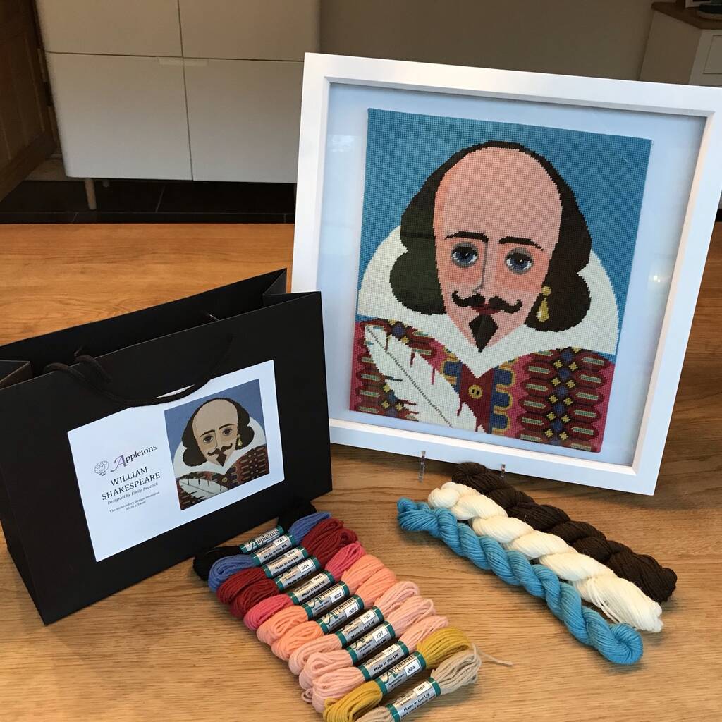 William Shakespeare Tapestry Kit With 100% British Wool, 1 of 3