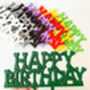 'Happy Birthday' Cake Topper For Dinosaur Party, thumbnail 2 of 10