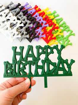 'Happy Birthday' Cake Topper For Dinosaur Party, 2 of 10