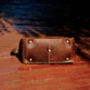 Genuine Leather Front Pocket Weekender, thumbnail 6 of 11