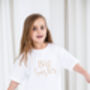 Embroidered Big Or Little Sibling T Shirt, thumbnail 4 of 9