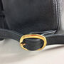 Handcrafted Small Black Leather Backpack, thumbnail 4 of 6