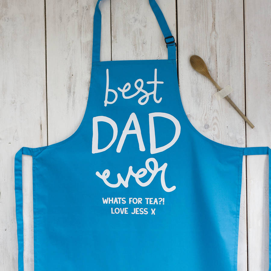 Personalised 'Best Dad' Apron By Squiffy Print