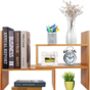 Adjustable Natural Bamboo Storage Organiser Bookshelf, thumbnail 3 of 7