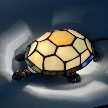 Turtle Tiffany Table Lamp, Home Decor, Animal Lighting, 4 of 11