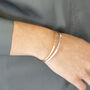 And A New Chapter Begins Slim Brass Bangle, thumbnail 3 of 12