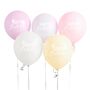 Five Rainbow 'Happy Birthday' Pastel Balloons, thumbnail 2 of 2